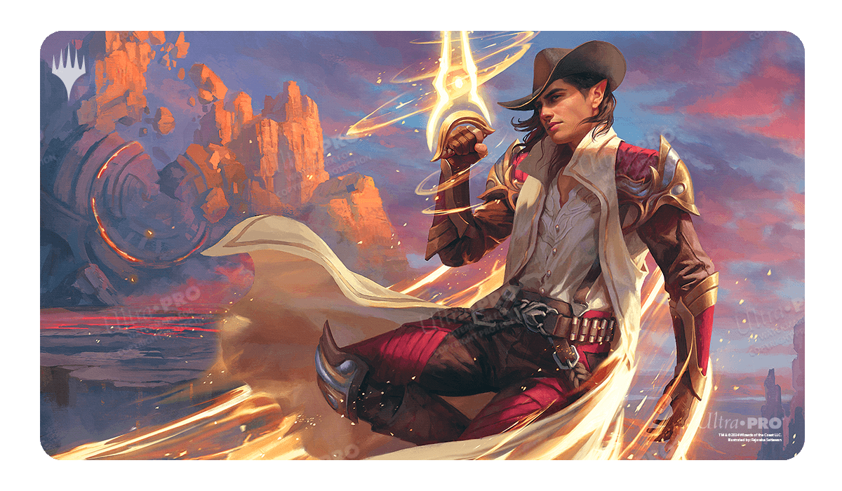 Ultra PRO Outlaws of Thunder Junction Kellan, the Kid Key Art Standard Gaming Playmat for Magic: The Gathering – UP38388