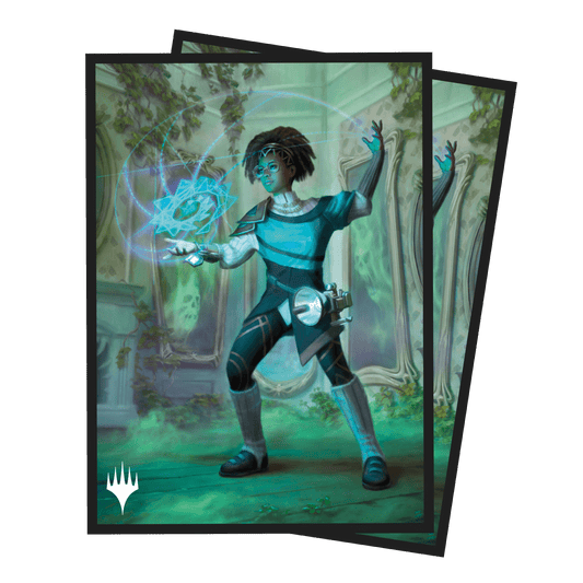Ultra PRO Duskmourn Zimone, Mystery Unraveler (Commander) 100ct Deck Protector Sleeves for Magic: The Gathering – UP38583