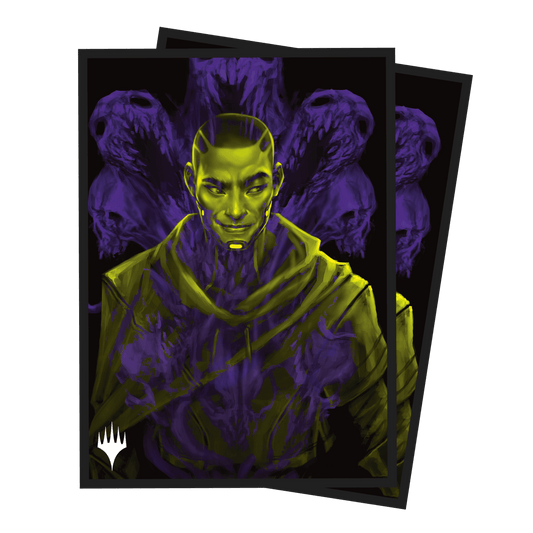 Ultra PRO Duskmourn Kaito, Bane of Nightmares (Double Exposure Alt) 100ct Deck Protector Sleeves for Magic: The Gathering – UP38584