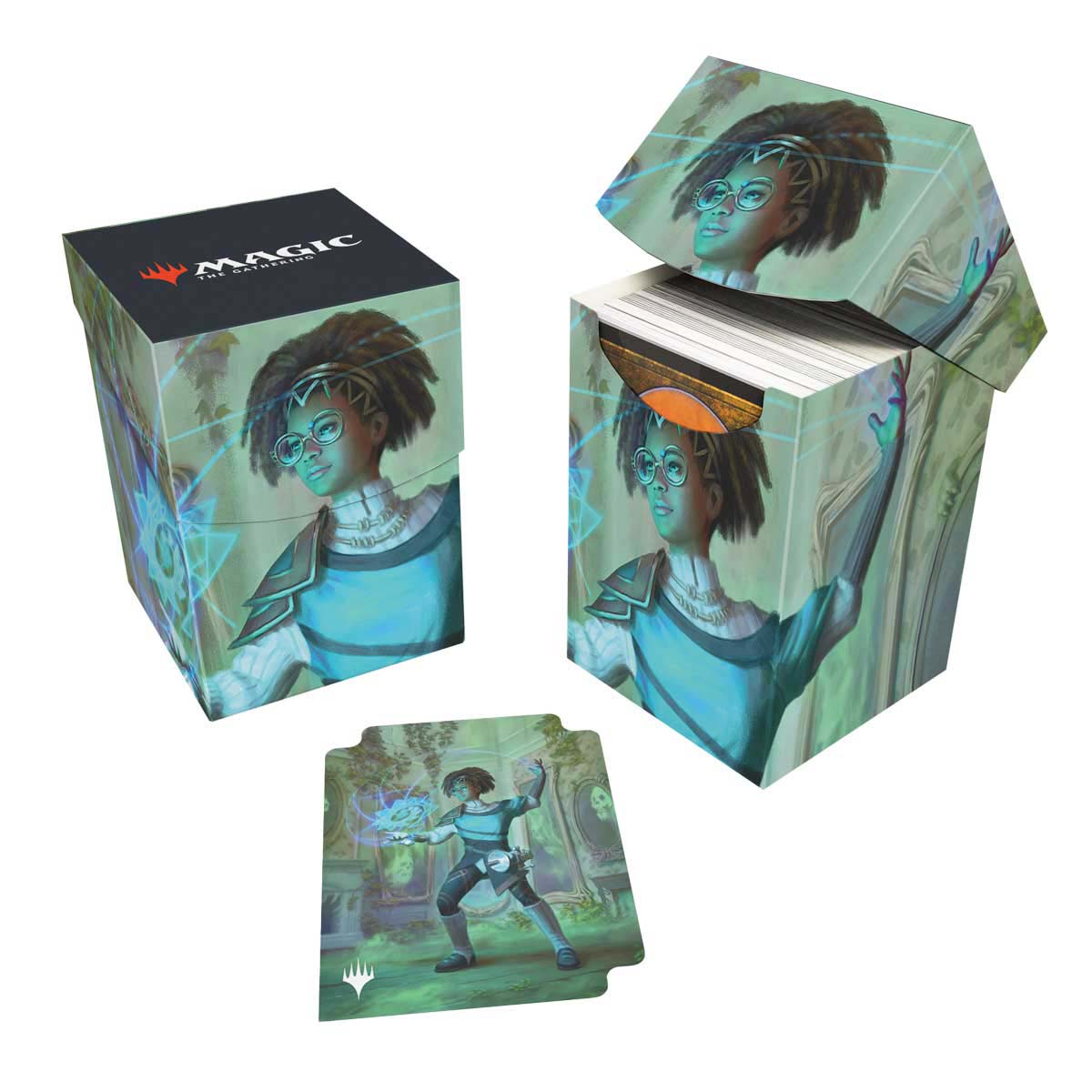 Ultra PRO Duskmourn Zimone, Mystery Unraveler (Commander) 100+ DECK BOX for Magic: The Gathering – UP38594