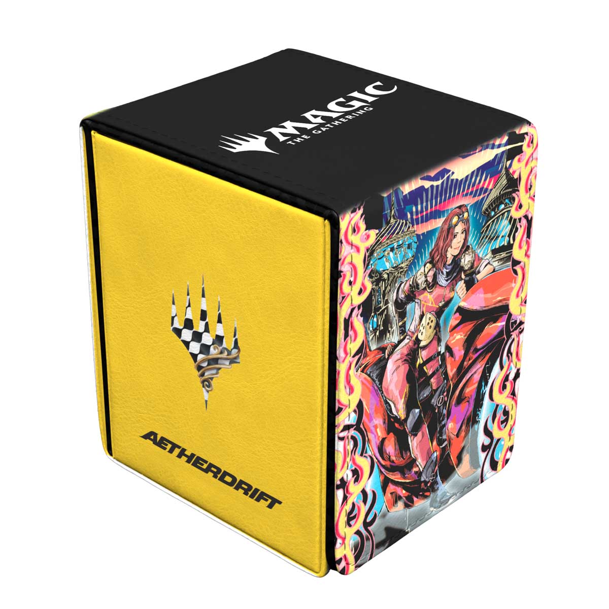 Ultra PRO Aetherdrift Chandra, Spark Hunter ALCOVE Flip DECK BOX for Magic: The Gathering – UP38676