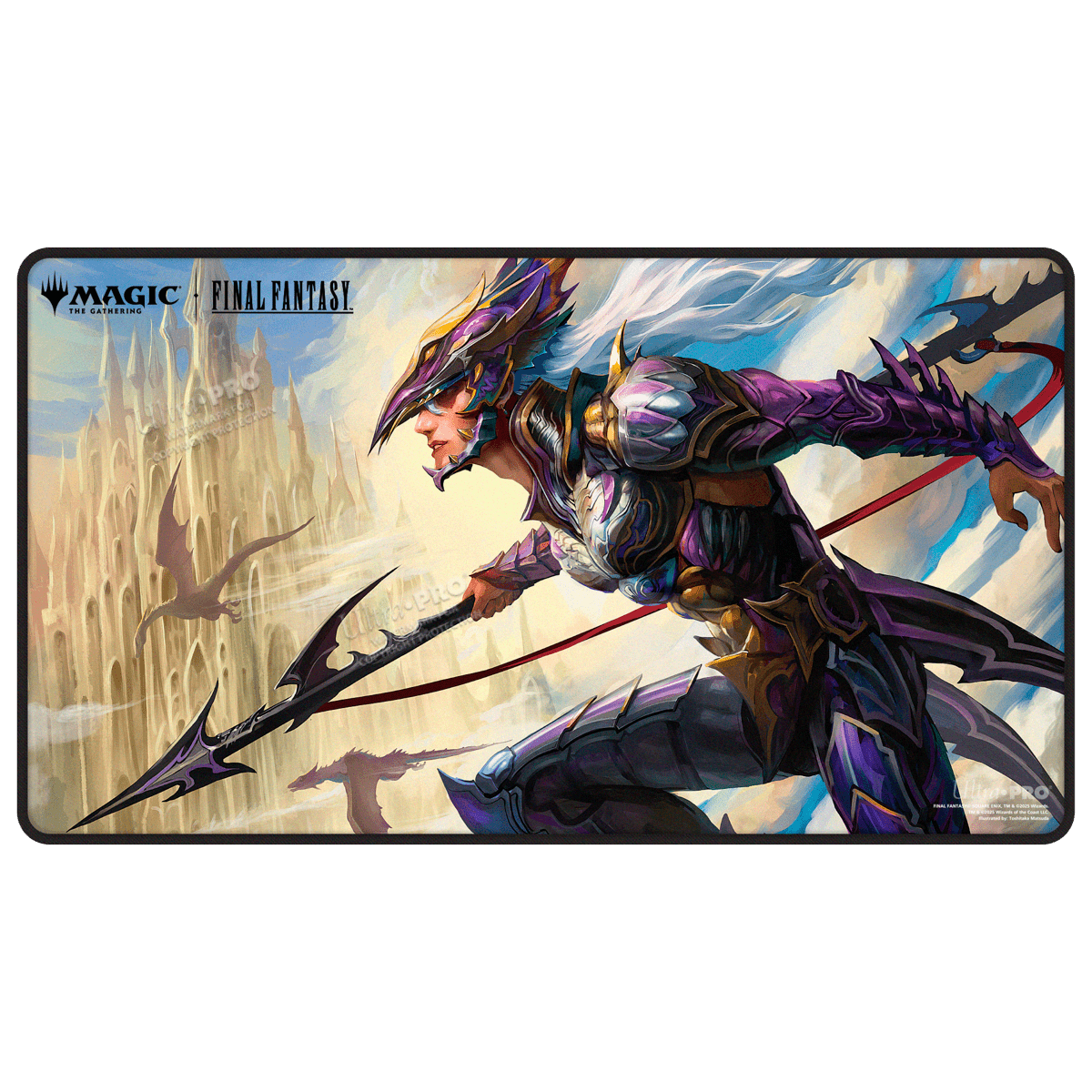 Ultra PRO Magic: The Gathering—FINAL FANTASY Kain, Traitorous Dragoon Black Stitched Playmat – UP38764