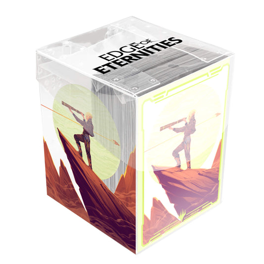 Ultra PRO Edge of Eternities Sami, Wildcat Captain 100ct Deck Protector Sleeves in Clear Box for Magic: The Gathering – UP38855