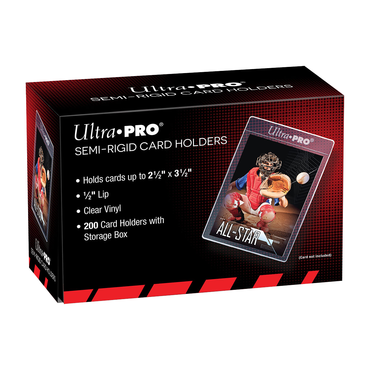 Ultra PRO 1/2" Lip Semi-Rigid Card Holders (200ct) for Standard Size Cards – UP81150