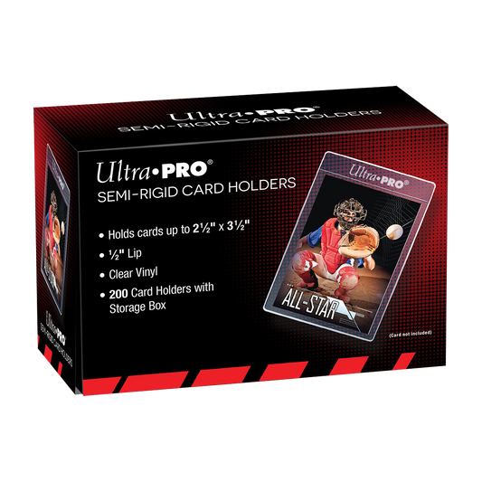 Ultra PRO 1/2" Lip Semi-Rigid Card Holders (200ct) for Standard Size Cards – UP81150