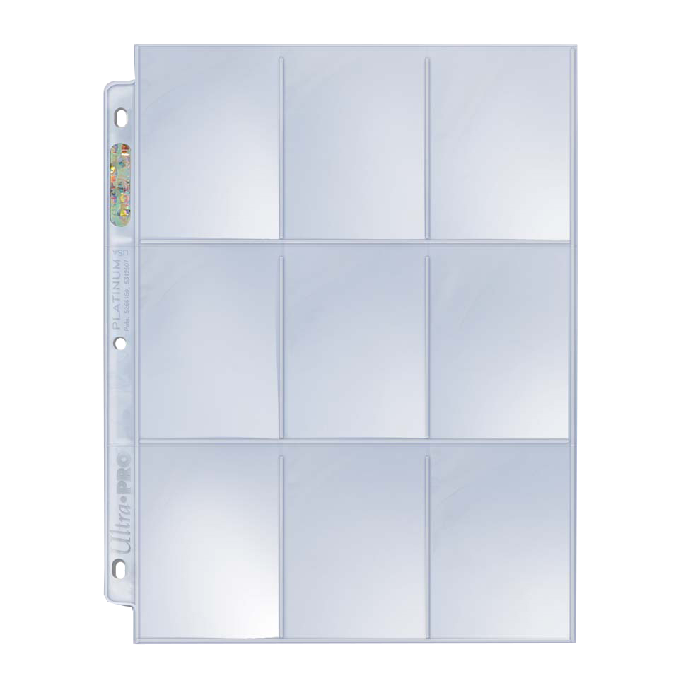 Ultra PRO Platinum Series 9-Pocket Pages (100ct) for Cards and Photos – UP81320