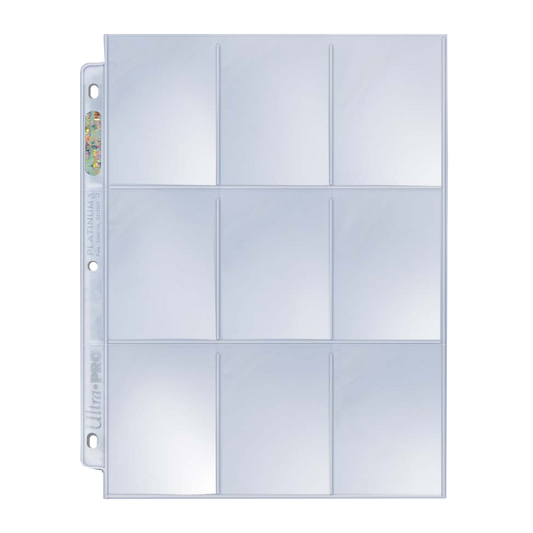 Ultra PRO Platinum Series 9-Pocket Pages (100ct) for Cards and Photos – UP81320