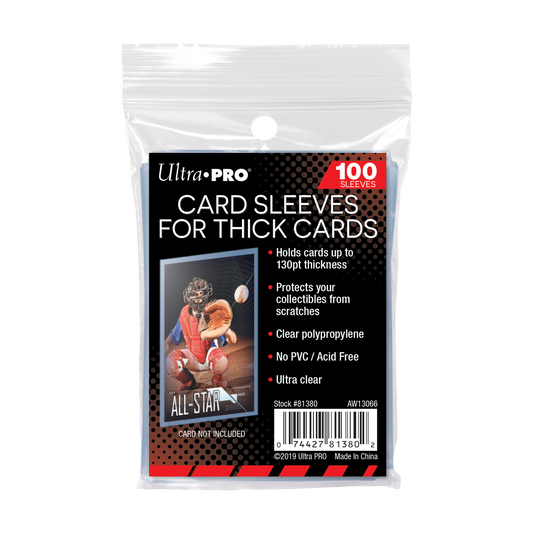 Ultra PRO 130PT Thick Card Sleeves for Standard Size Cards – UP81380