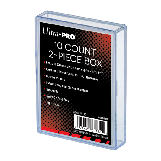 Ultra PRO 2-Piece Clear 10 Card Storage Box – UP81431