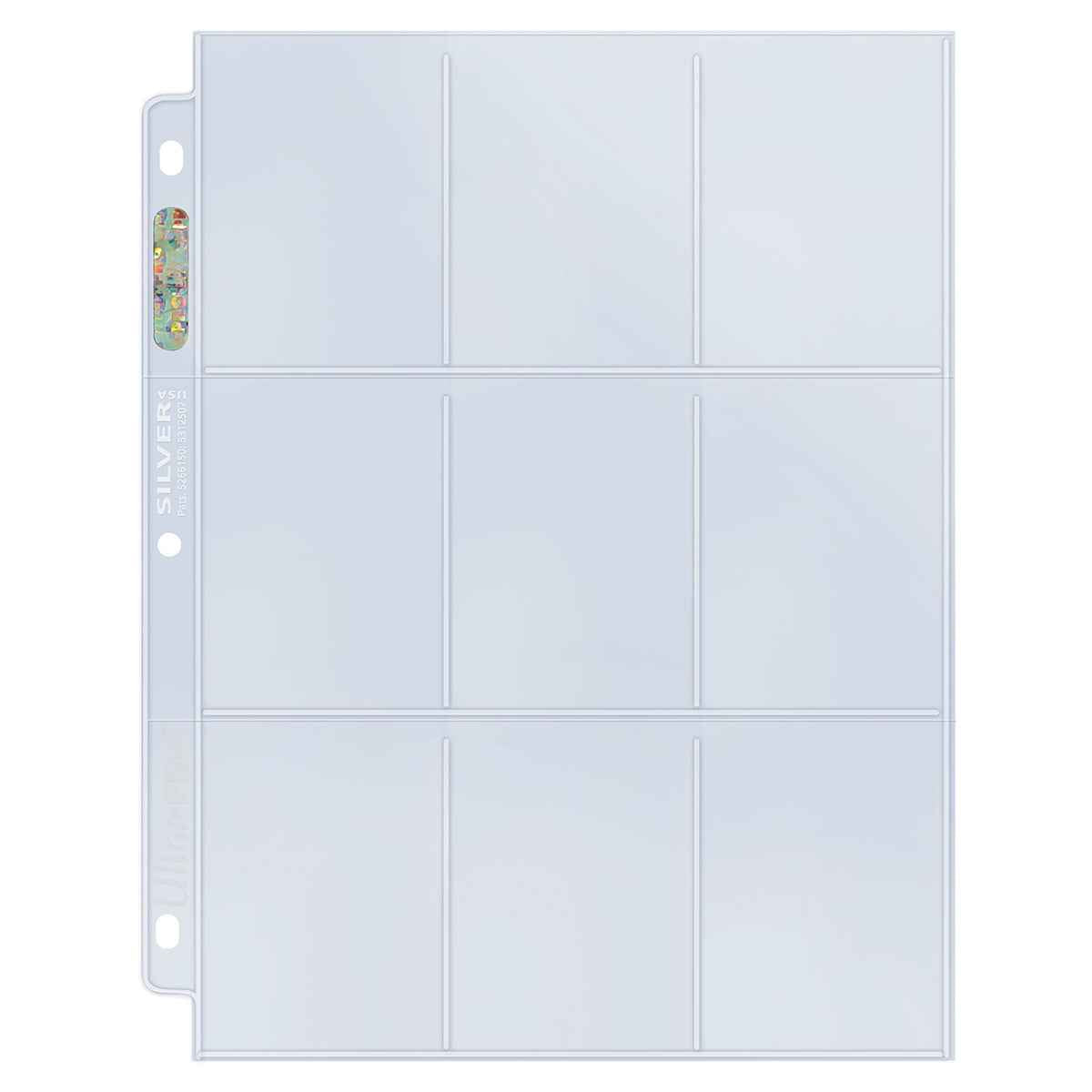 Ultra PRO Silver Series 9-Pocket Pages (100ct) for Standard Size Cards – UP81442