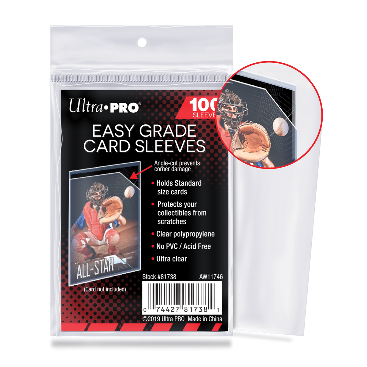 Ultra PRO Easy Grade Card Sleeves (100ct) for Standard Size Cards – UP81738