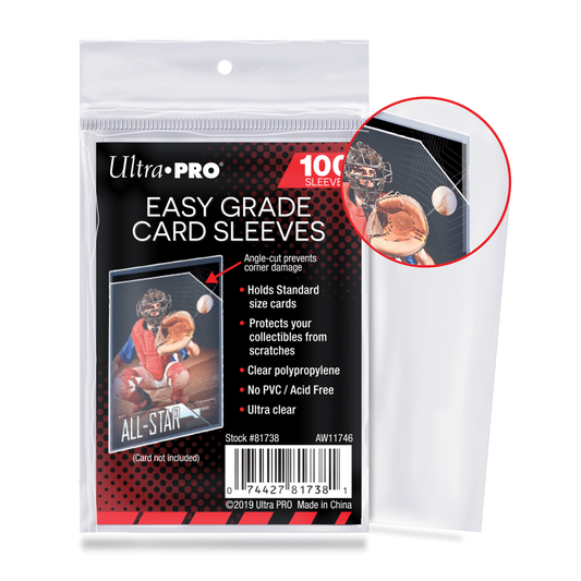 Ultra PRO Easy Grade Card Sleeves (100ct) for Standard Size Cards – UP81738