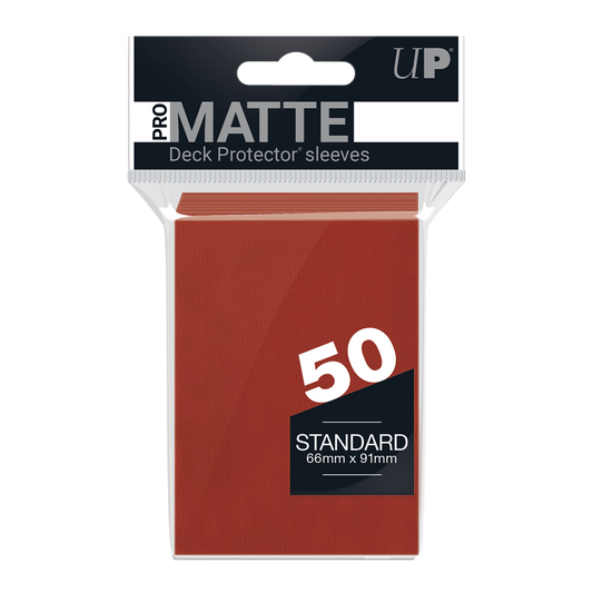 Ultra PRO PRO-Matte Standard Deck Protector Sleeves – Red / 50ct – UP82650