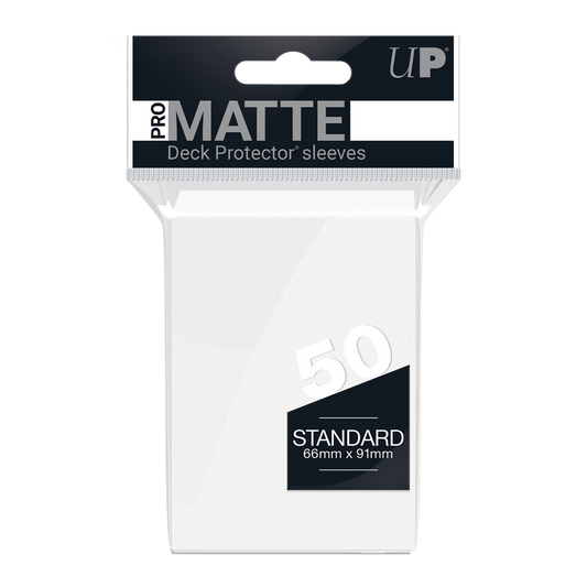Ultra PRO PRO-Matte Standard Deck Protector Sleeves – White / 50ct – UP82651