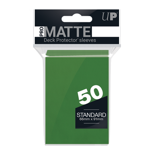 Ultra PRO PRO-Matte Standard Deck Protector Sleeves – Green / 50ct – UP82652
