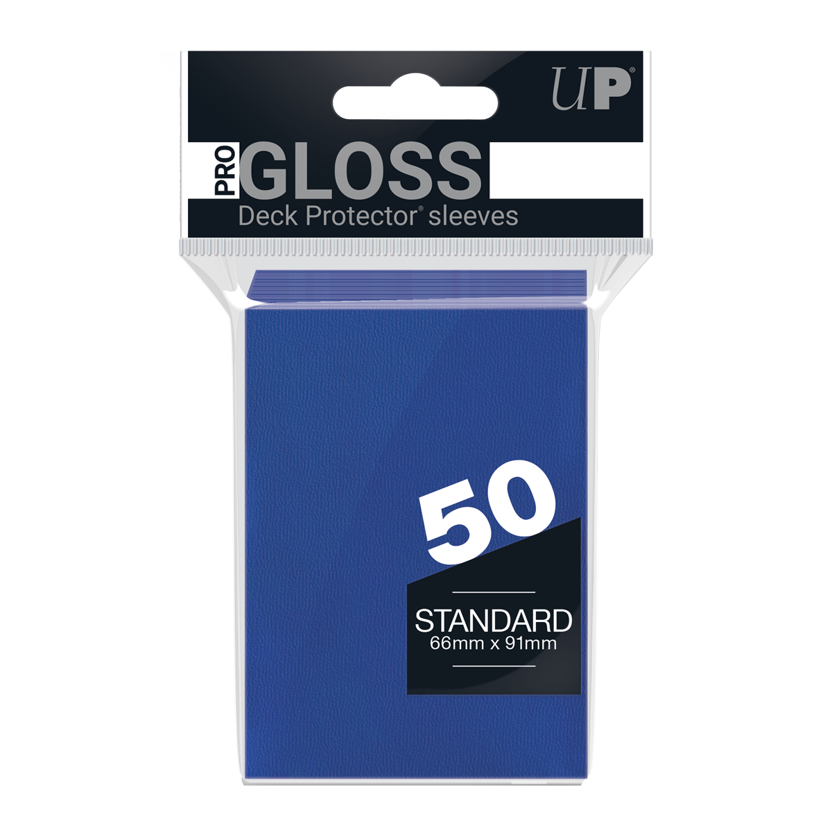 Ultra PRO PRO-Gloss Standard Deck Protector Sleeves – Blue / 50ct – UP82670