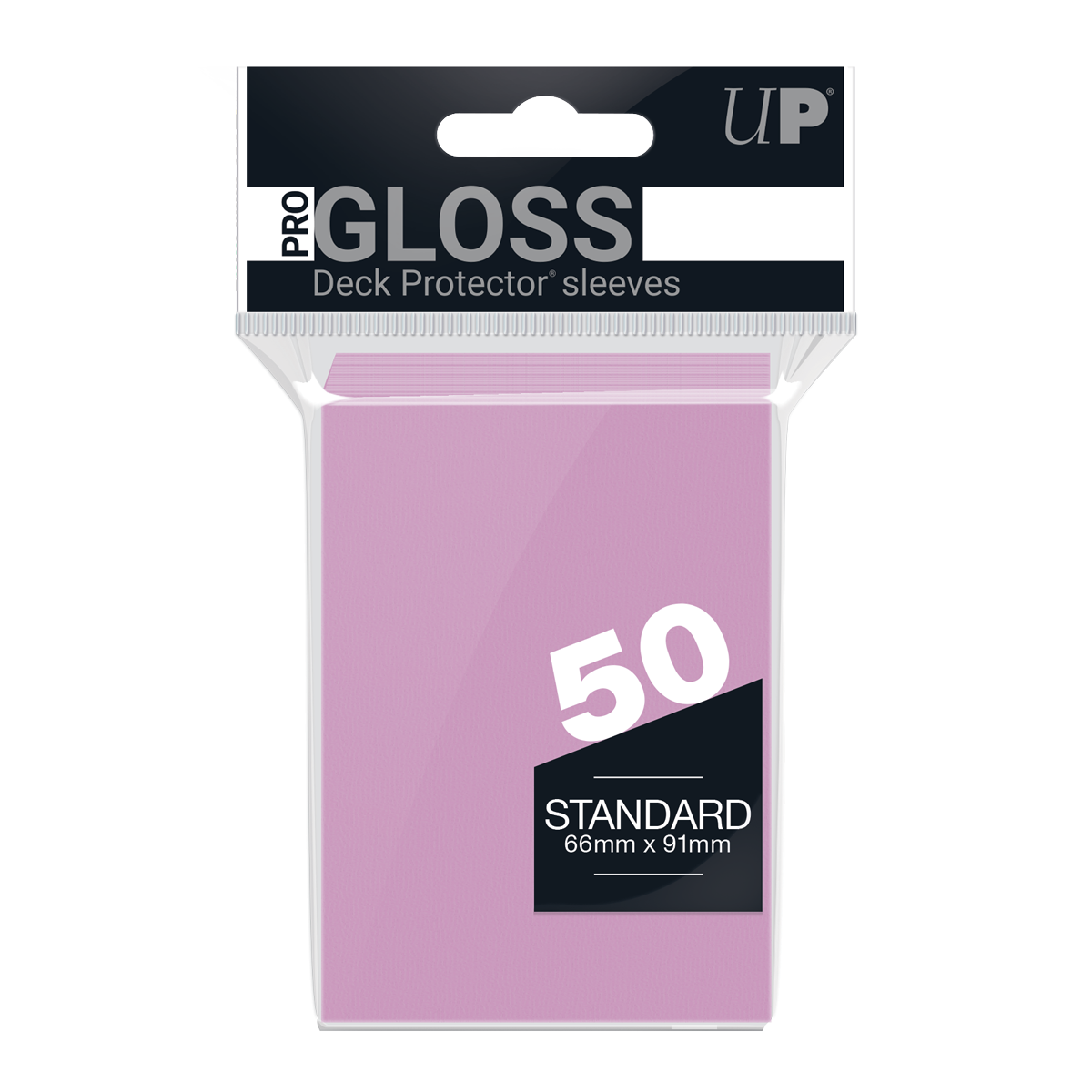 Ultra PRO PRO-Gloss Standard Deck Protector Sleeves – Pink / 50ct – UP82674