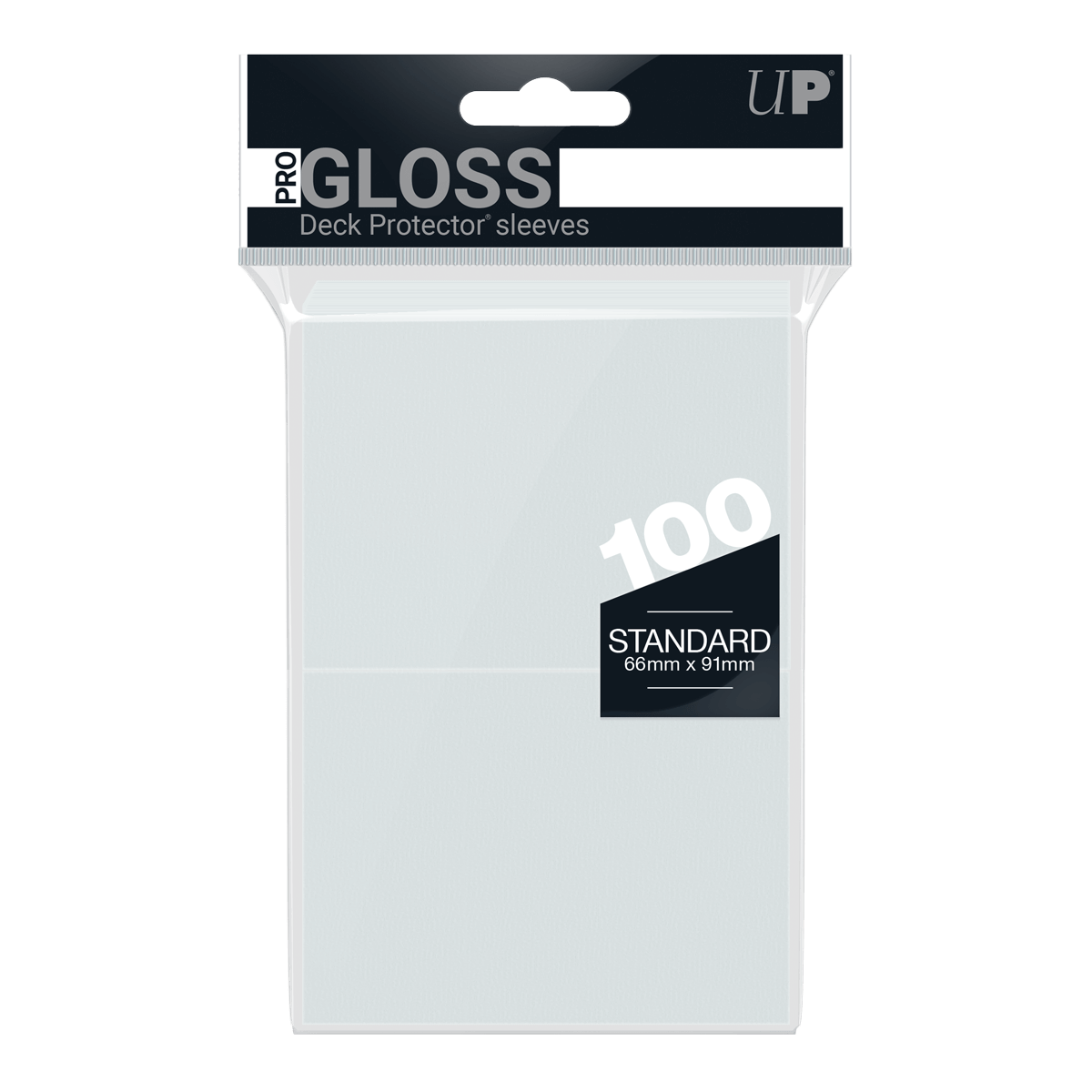 Ultra PRO PRO-Gloss Standard Deck Protector Sleeves – Clear / 100ct – UP82689