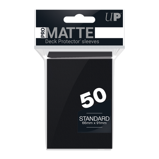 Ultra PRO PRO-Matte Standard Deck Protector Sleeves – Black / 50ct – UP82728