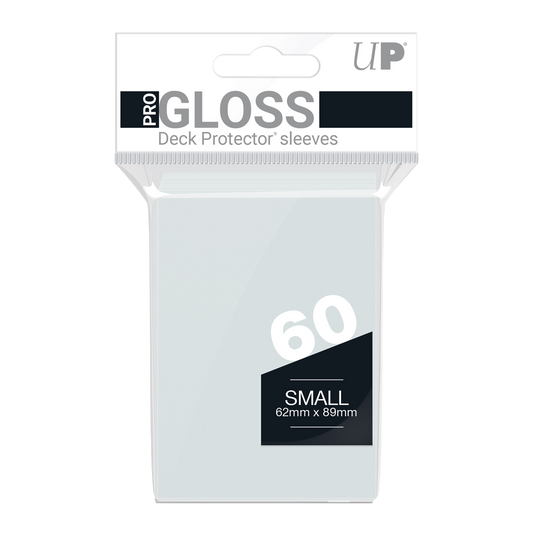Ultra PRO PRO-Gloss Small Deck Protector Sleeves (60ct) – Clear – UP82962