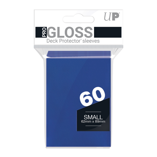 Ultra PRO PRO-Gloss Small Deck Protector Sleeves (60ct) – Blue – UP82965