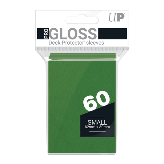 Ultra PRO PRO-Gloss Small Deck Protector Sleeves (60ct) – Green – UP82966