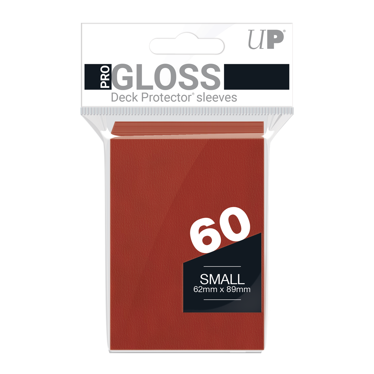 Ultra PRO PRO-Gloss Small Deck Protector Sleeves (60ct) – Red – UP82967