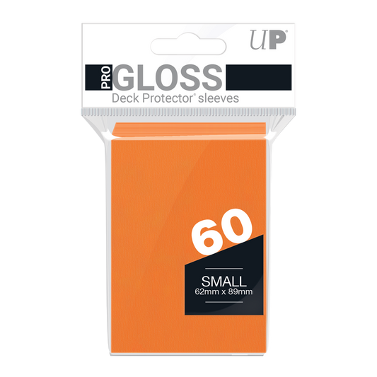 Ultra PRO PRO-Gloss Small Deck Protector Sleeves (60ct) – Orange – UP82968