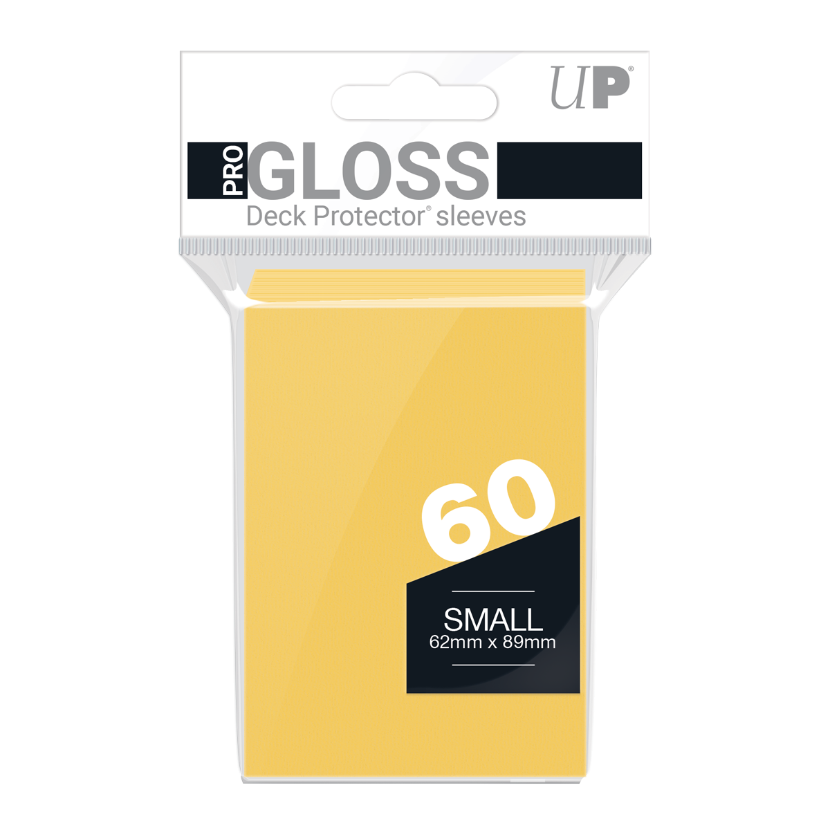 Ultra PRO PRO-Gloss Small Deck Protector Sleeves (60ct) – Yellow – UP82970