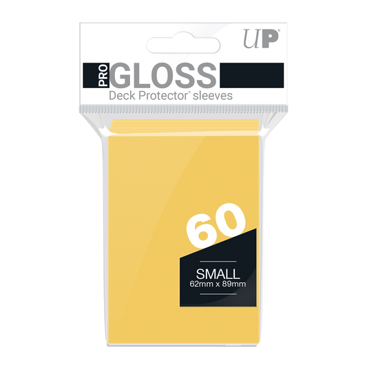 Ultra PRO PRO-Gloss Small Deck Protector Sleeves (60ct) – Yellow – UP82970