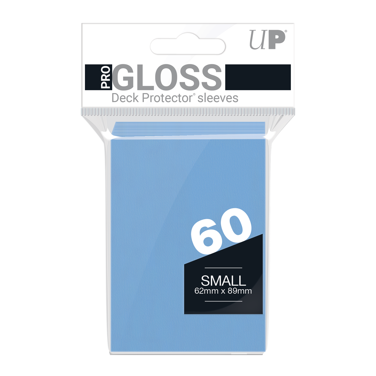 Ultra PRO PRO-Gloss Small Deck Protector Sleeves (60ct) – Light Blue – UP82972
