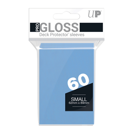 Ultra PRO PRO-Gloss Small Deck Protector Sleeves (60ct) – Light Blue – UP82972