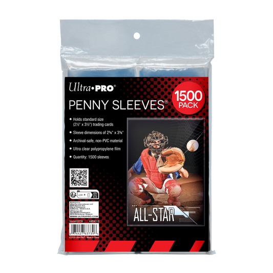 Ultra PRO 1500ct PENNY SLEEVES 2.5" x 3.5" Soft Trading Card Protectors – UP83739
