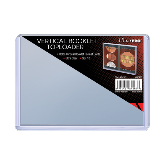 Ultra PRO Vertical Booklet Card Toploader Sleeves (10ct) – UP84167
