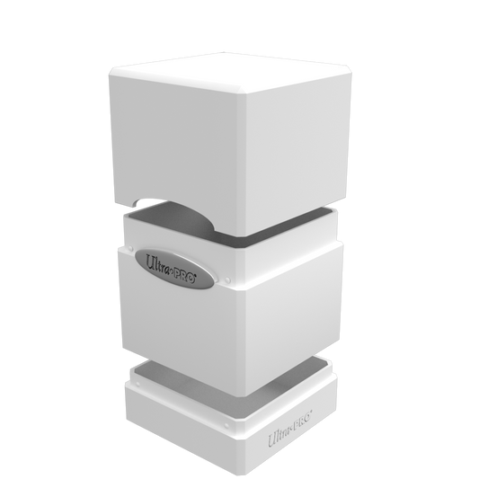 Ultra PRO Classic SATIN Tower DECK BOX – Arctic White – UP84172