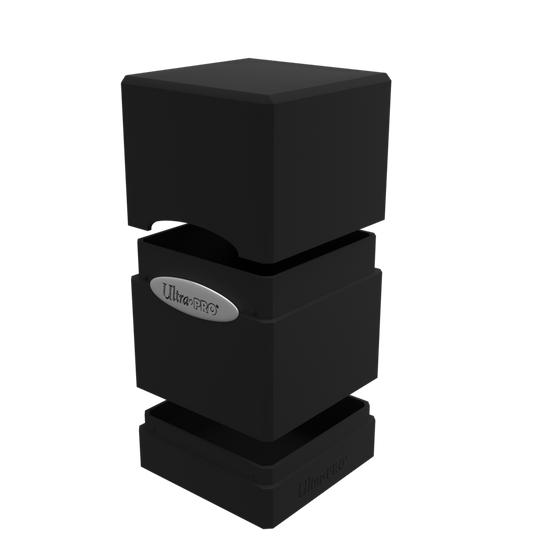 Ultra PRO Classic SATIN Tower DECK BOX – Jet Black – UP84173