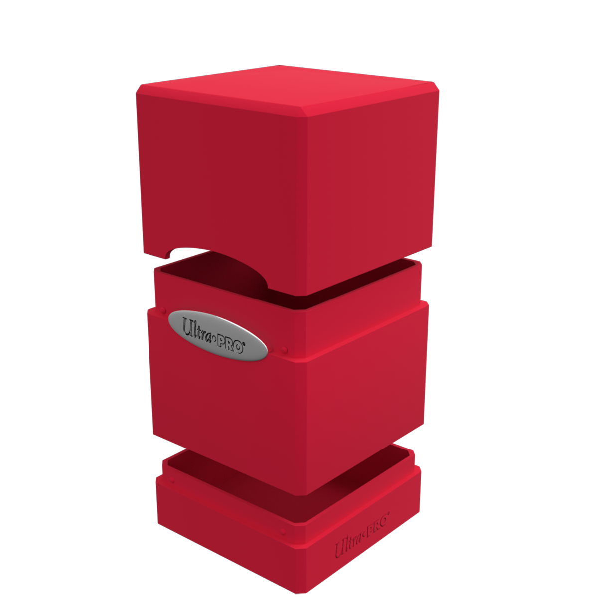 Ultra PRO Classic SATIN Tower DECK BOX – Apple Red – UP84174