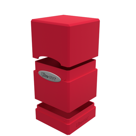 Ultra PRO Classic SATIN Tower DECK BOX – Apple Red – UP84174
