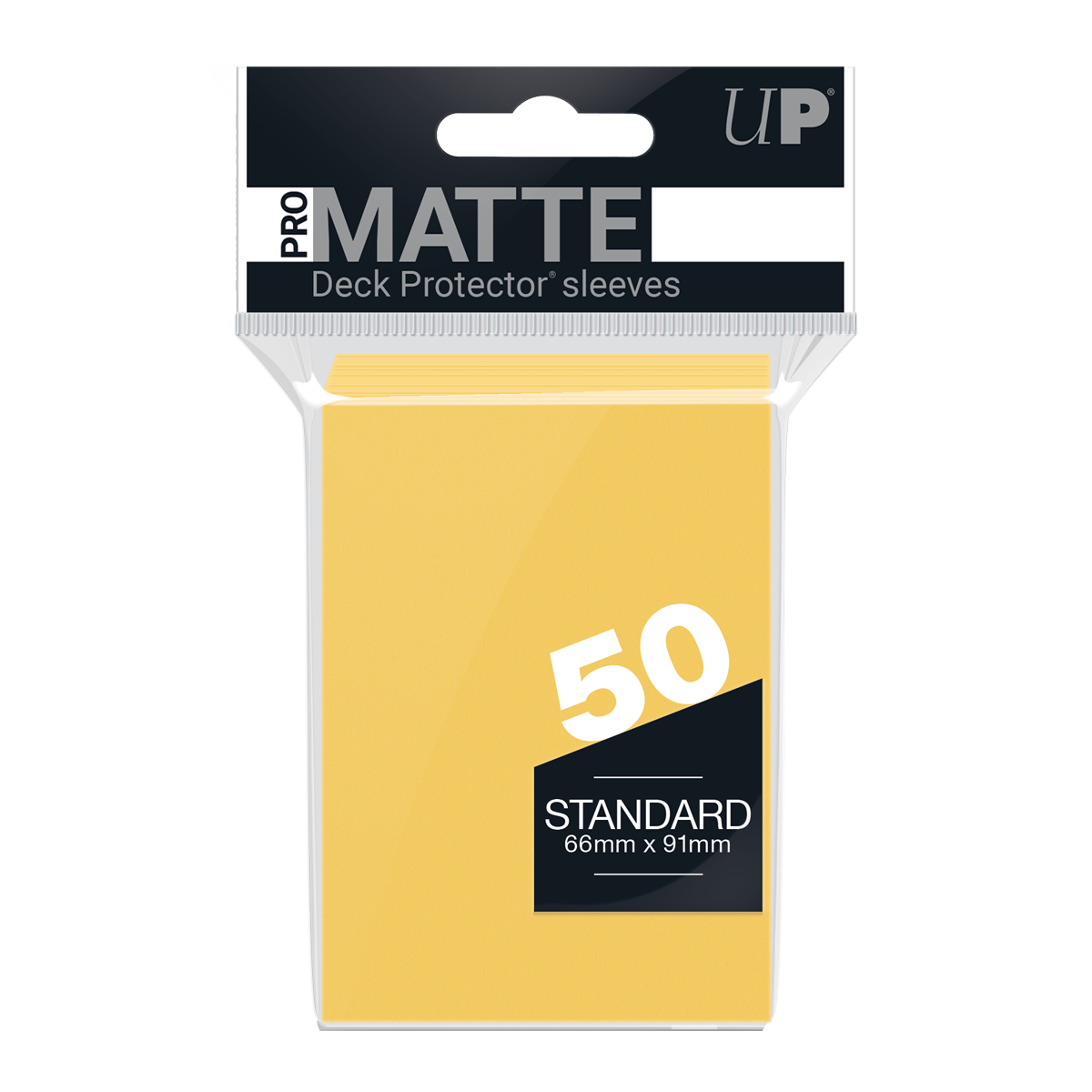 Ultra PRO PRO-Matte Standard Deck Protector Sleeves – Yellow / 50ct – UP84186