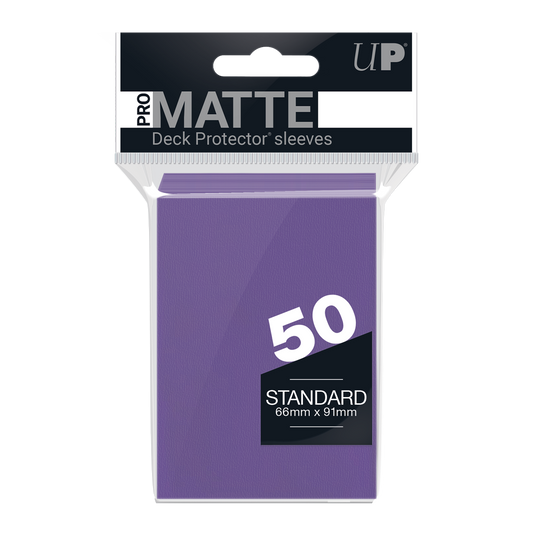 Ultra PRO PRO-Matte Standard Deck Protector Sleeves – Purple / 50ct – UP84187