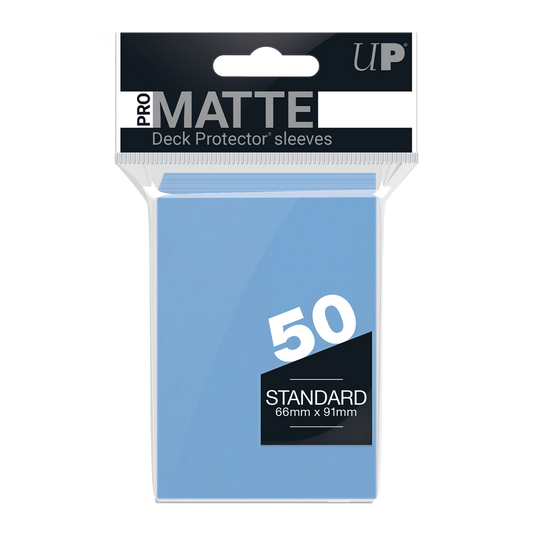 Ultra PRO PRO-Matte Standard Deck Protector Sleeves – Light Blue / 50ct – UP84188