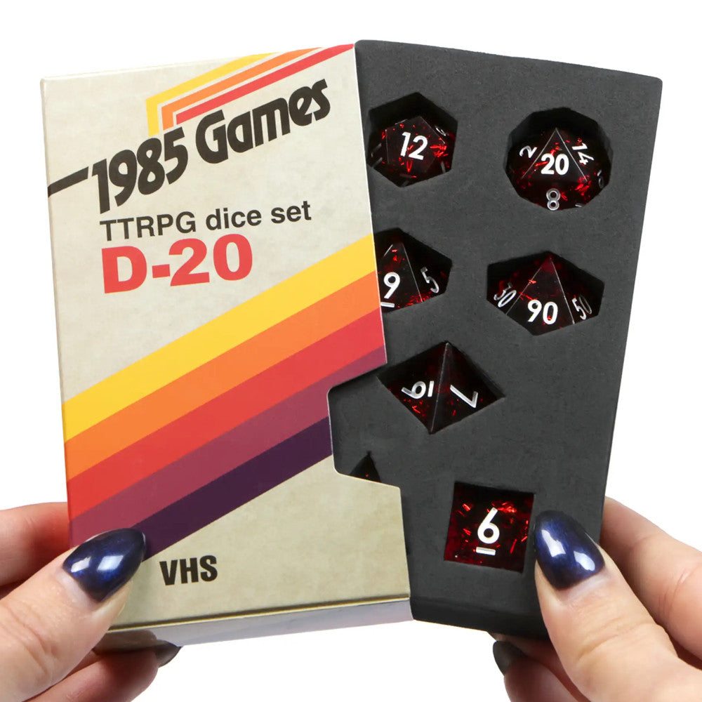 1985 Games VHS Dice Ruby Red