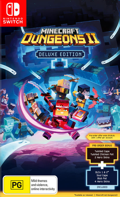 Minecraft Dungeons II Deluxe Edition - Nintendo Switch box art