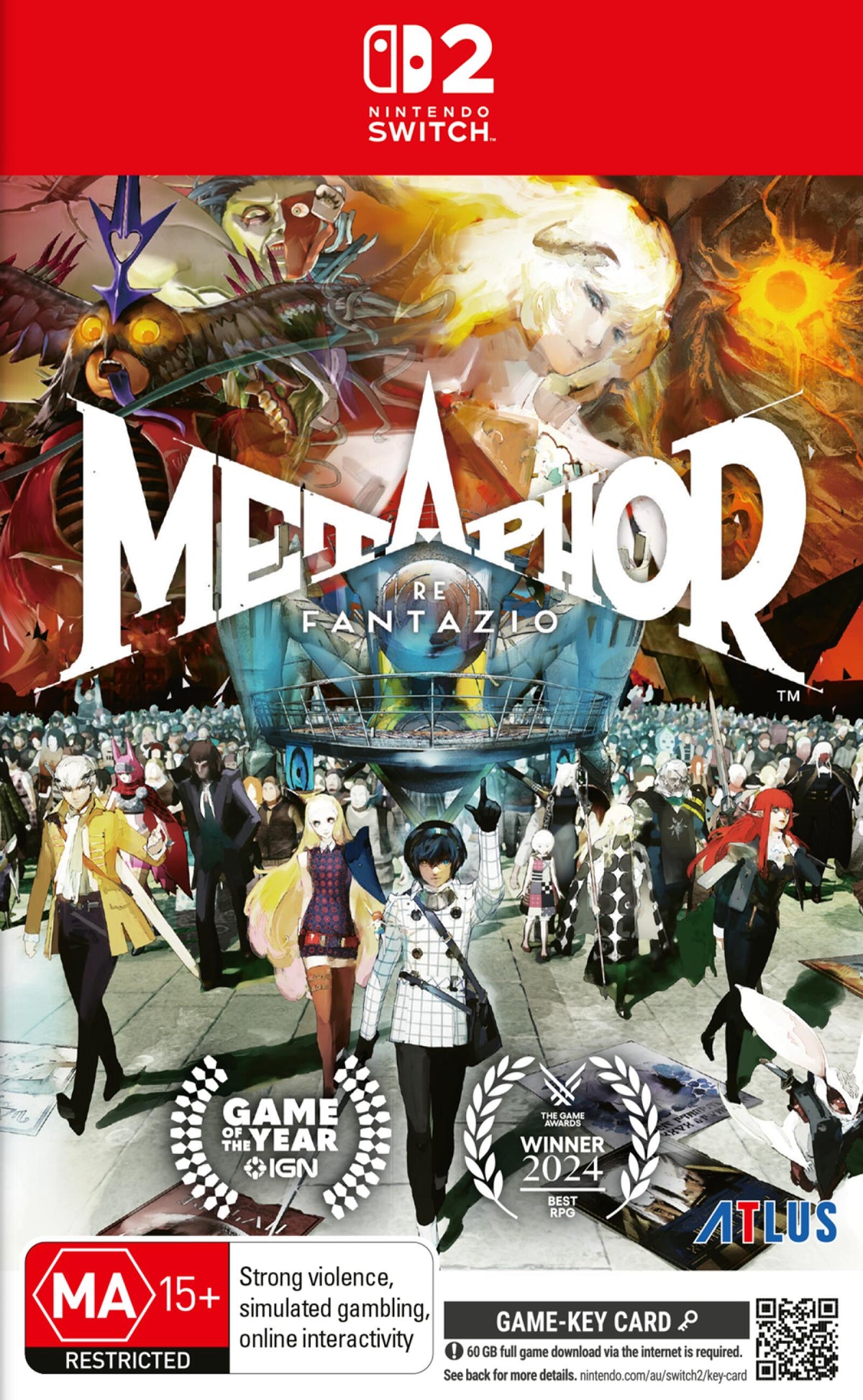 Metaphor: ReFantazio - Nintendo Switch 2 box art