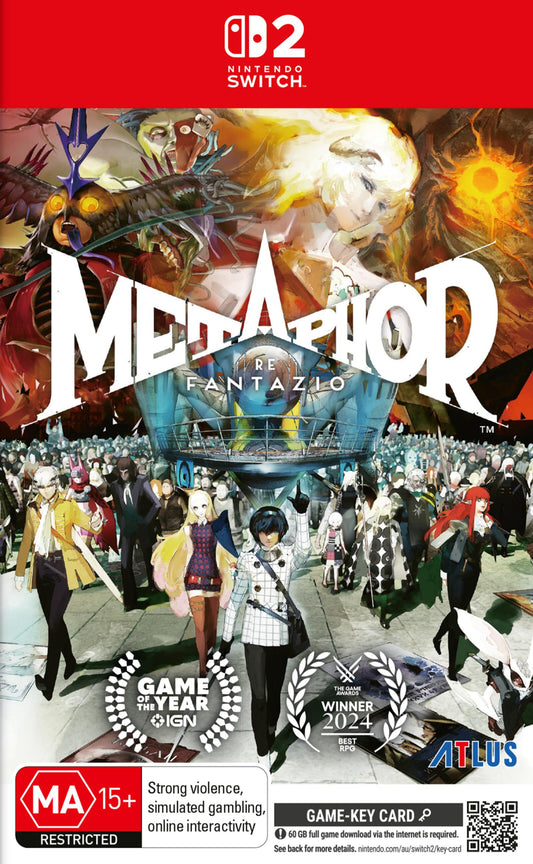 Metaphor: ReFantazio - Nintendo Switch 2 box art