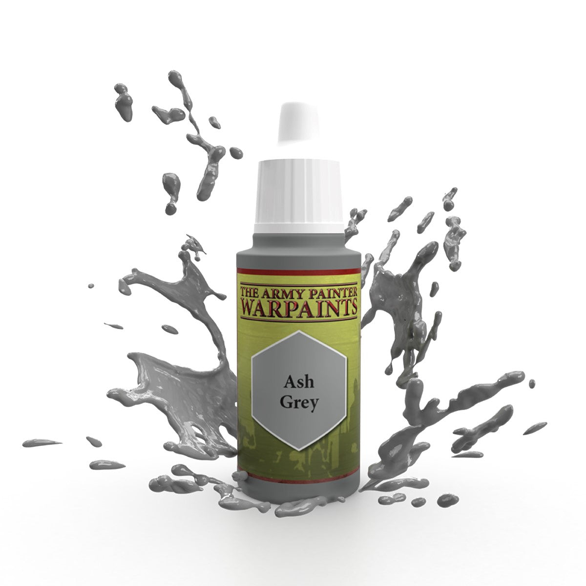 The Army Painter Warpaints: Ash Grey 18 ml – paint bottle