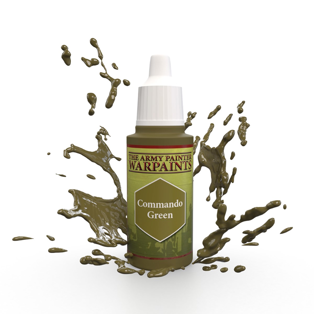 The Army Painter Warpaints: Commando Green 18 ml – paint bottle