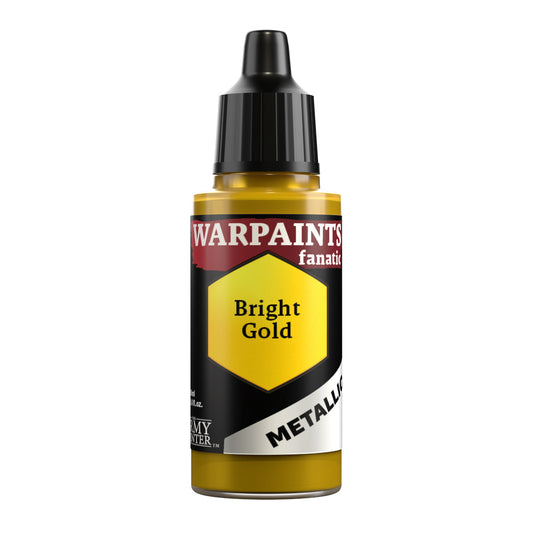 The Army Painter Warpaints Fanatic Metallic: Bright Gold 18 ml – paint bottle