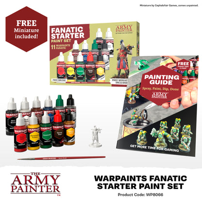 The Army Painter Warpaints Fanatic: Starter Set – contents and painting information