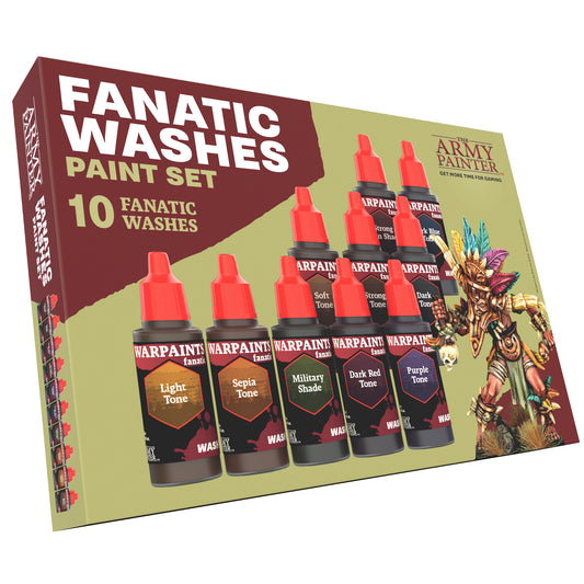 The Army Painter Warpaints Fanatic: Washes Paint Set – product and packaging